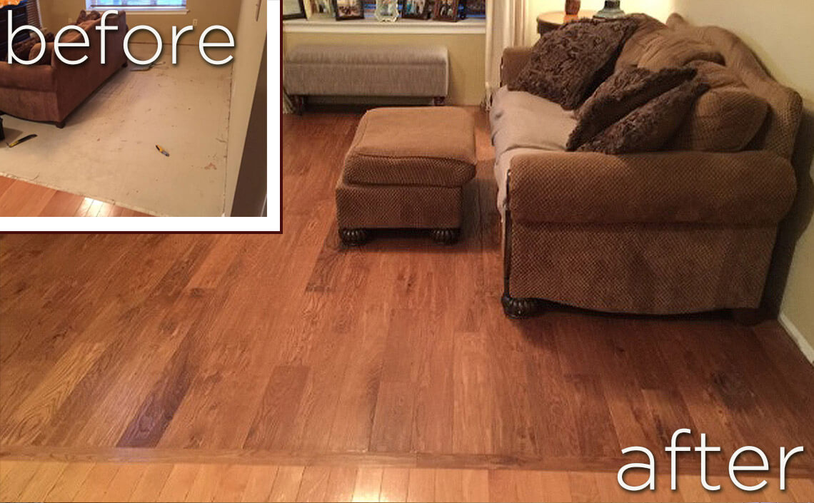 Before After Wood Flooring Home